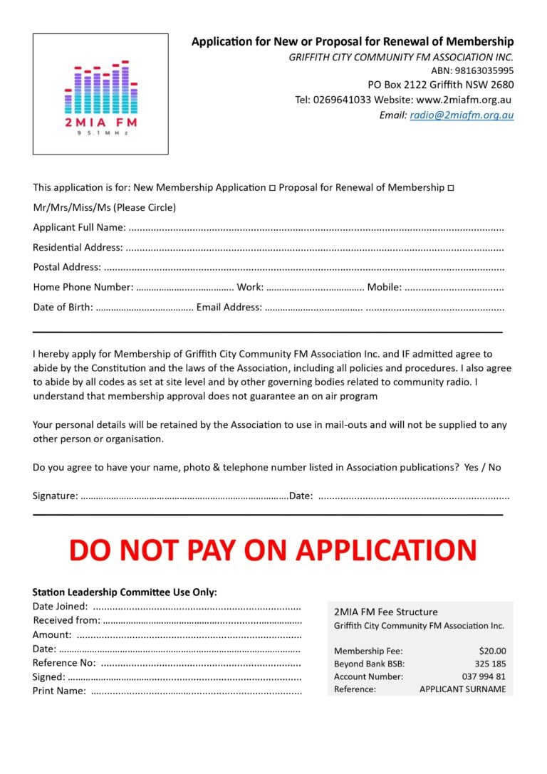 Becoming a Member -
